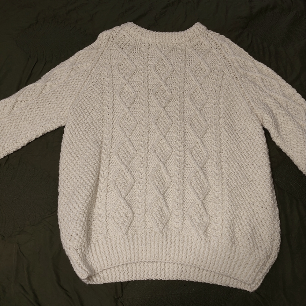 Ireland hand knit wool sweater
